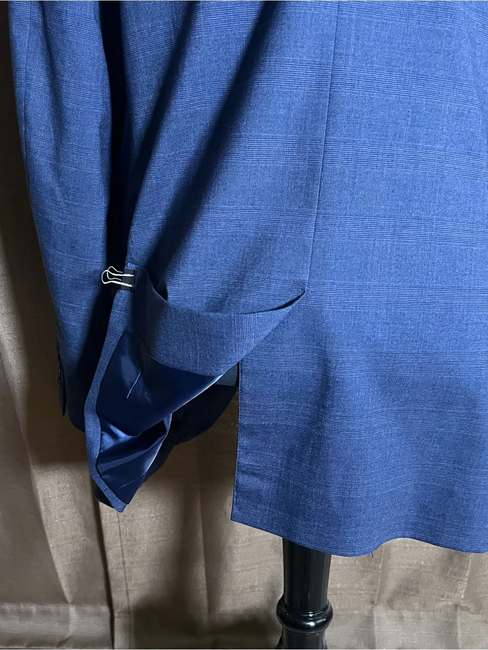 Banana Republic SportCoat Casual Business Suit Jacket SlimFit Texture Navy 44R
